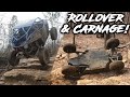 RZR & X3 Carnage & Rollover at Hawk Pride!