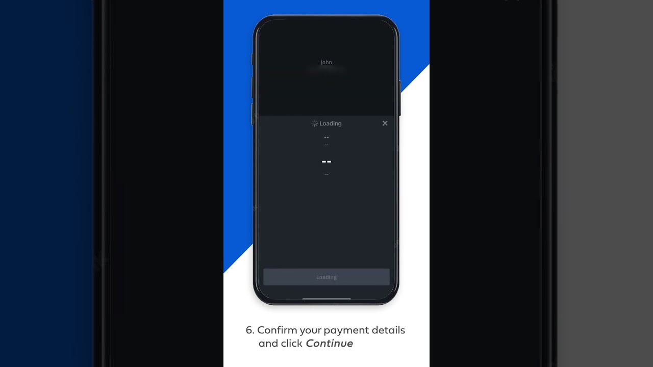 ByteTopUp demo on the Binance app through AlchemyPay's On/Off ramp solution