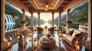 The Raj Palace River Luxury Lounge Retreat 🍇 | Chill Indian Lo-Fi Beats & Stunning Lake Views screenshot 1