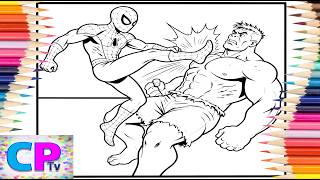 Hulk fights Spider-Man/Superheroes Compete with Each Other Because One of Them Wants to Be the Best