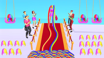 HAIR CHALLENGE game BEST LONG HAIR 🌈💇‍♀️💕 Gameplay All Levels Walkthrough iOS Android New Game Pro3D