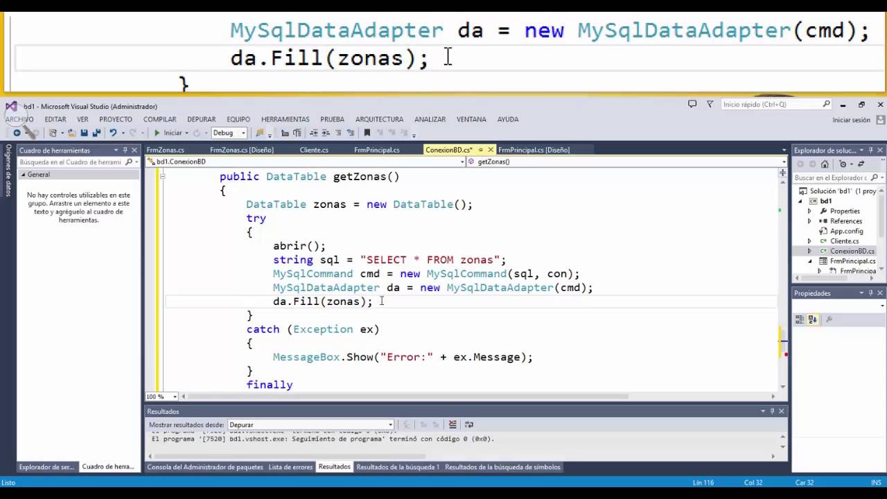 Prog II - Acceso a datos - Datatable y SQL server - YouTube
