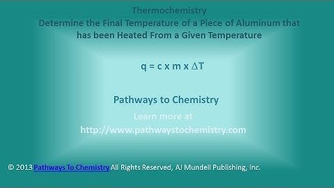 Chemistry: Using Heat Capacity To Solve for Final Temperature