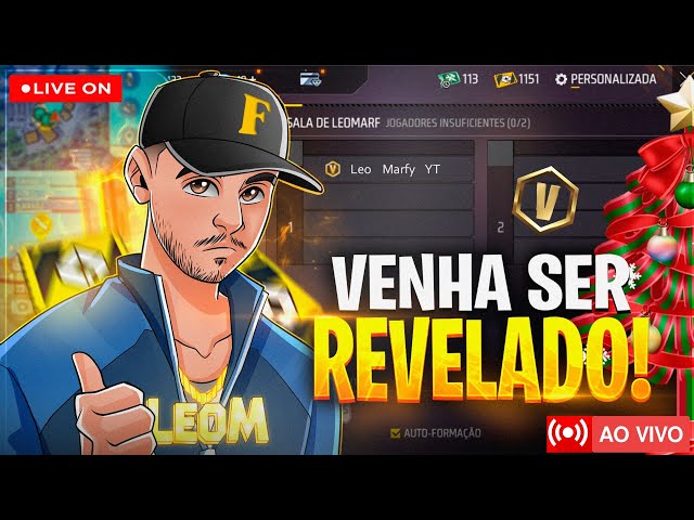 Free fire AO VIVO!! 🔴SALINHA PREMIADA! REVELAÇÃO! - LIVE ON #FLUXO #LOUD #BAK #NOBRU class=