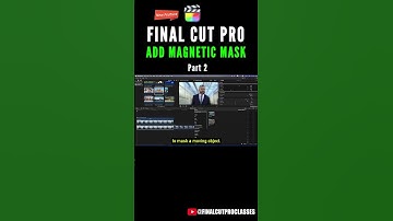 FCP ADD MAGNETIC MASK MASK PT2 #finalcutprotutorial #fcp #finalcutpro #fcpxtutorial #fcpx #finalcut