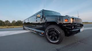 Black Hummer H2 Stretchlimousine 26 Passenger Stretch Hummer H2 Limousine