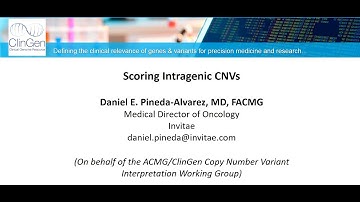 CNV Web Series: Special Considerations in the Evaluation of Intragenic CNVs (February 6, 2020)