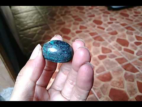 What Batu Bacan Bluish Green Kristal