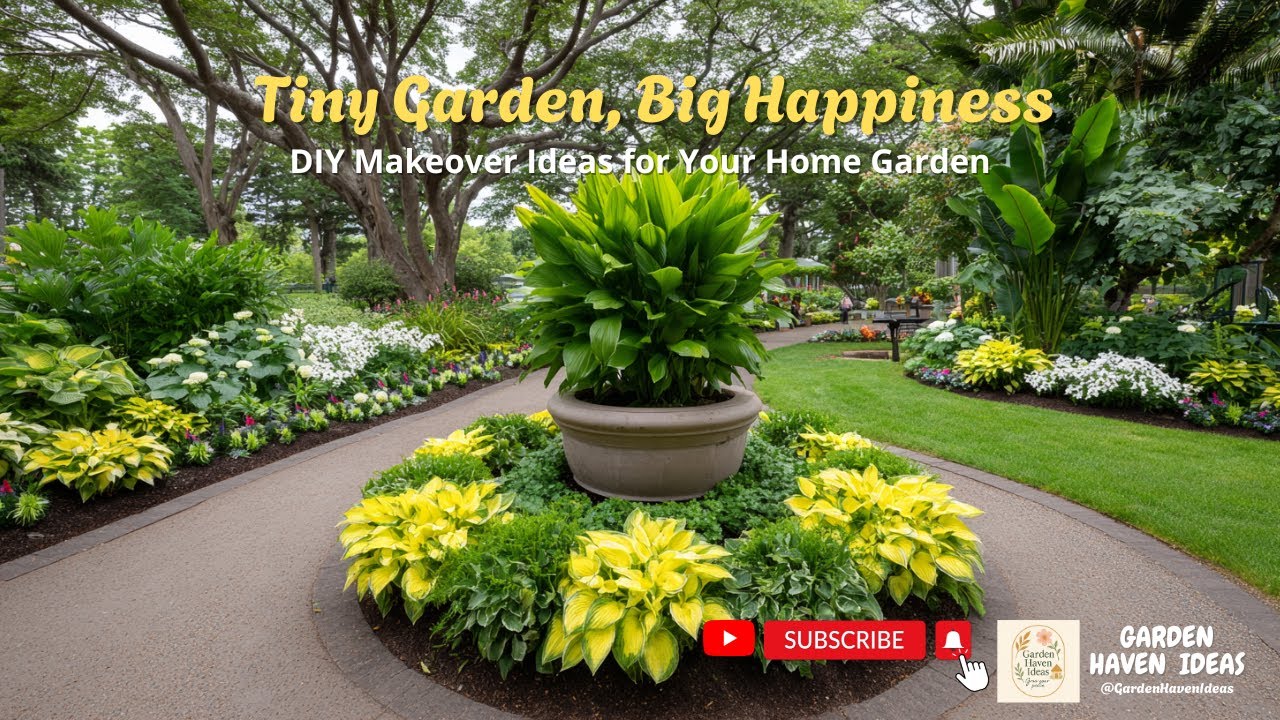 Маленький сад, большое счастье 🌿✨ | Идеи преображения вашего сада своими руками 🌸🏡