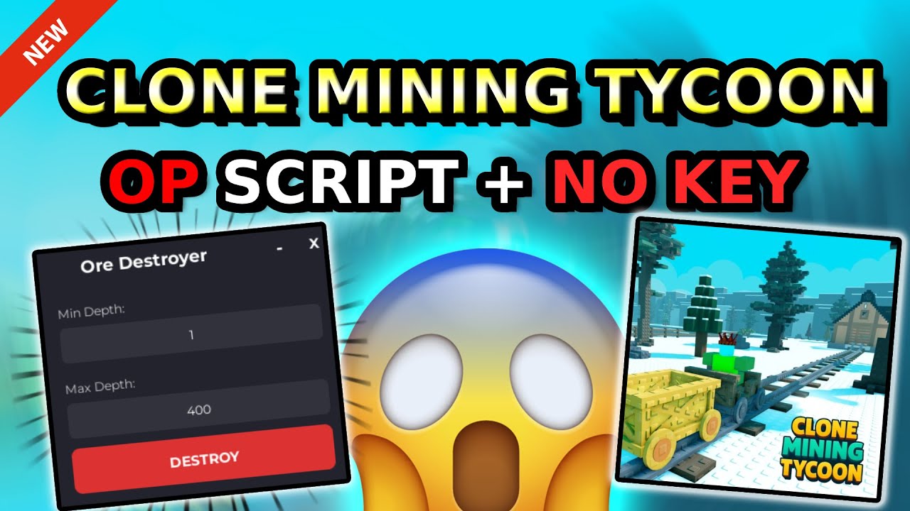 *НОВИНКА* Скрипт для Clone Mining Tycoon (УНИЧТОЖИТЕЛЬ РУДЫ И МНОГОЕ ДРУГОЕ) 2026