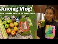 Making Green Juice Vlog with Omega Juicer