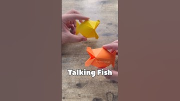 EASY ORIGAMI TALKING FISH | DIY ORIGAMI TALKING FISH STEP BY STEP