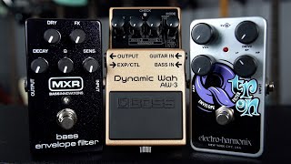 BASS FILTER SHOOTOUT // Boss AW-3 vs. MXR Bass Envelope Filter vs. EHX Q-Tron