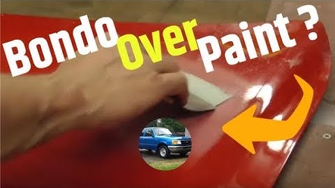 Can Body Filler / Bondo be Applied Over Paint?