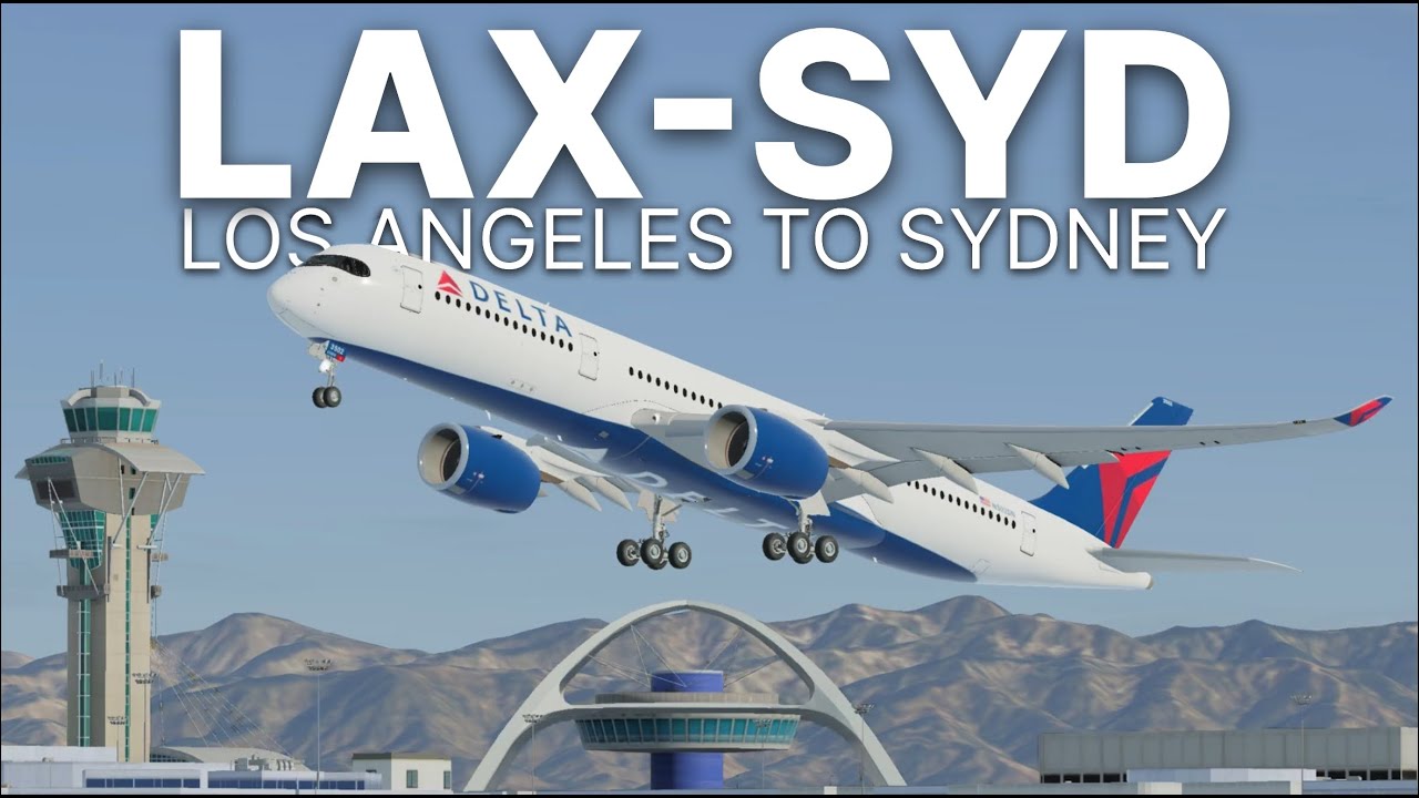 Infinite Flight LIVE | *NEW GRAPHICS* | Los Angeles to Sydney | Delta Airlines A350