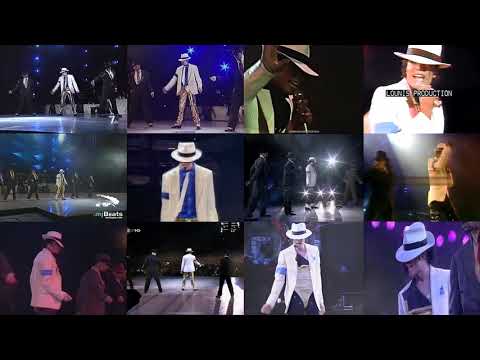 Michael Jackson Smooth Criminal 12 Live Versions Synced Together