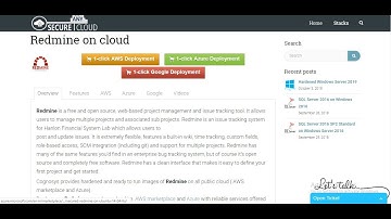 Secured Redmine on Ubuntu 14.04 LTS - Deploy on Azure , AWS and Google Cloud Platform.