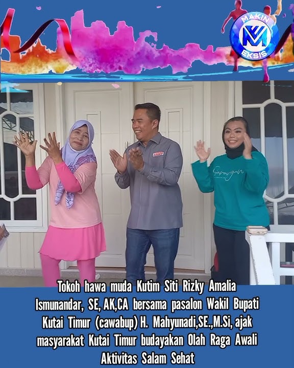 Kata-kata hari ini 'Jangan lupa olahraga' silaturahmi Siti Rizky Amalia Ismunandar cawabup Mahyunadi