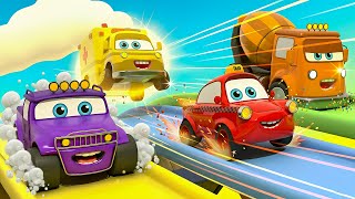 Fruit Color Bath Learn Colors With Cars Kids Songs & Nursery Rhymes