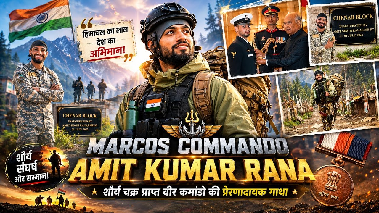Story of Indian Navy Marcos Commando Amit Kumar Rana 💐🇮🇳|हिमाचल प्रदेश ...