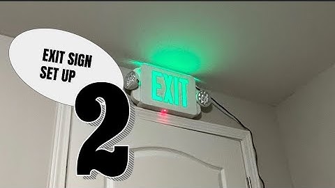 Exit sign set up 2 | Carter Koning