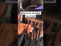 How to do invisible locs twist with a comb 🪮 #invisiblelocs #invisiblelocscombmethod