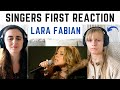 Singers first reaction to Lara Fabian - JE SUIS MALADE