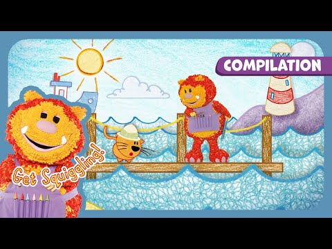 Wind & Rain! 🌬️ Outdoors, Robots & Seaside! ☔ Get Squiggling 🎨 FULL EPISODE Compilation | 50+ MINS