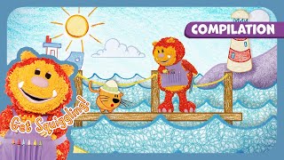 Wind & Rain! 🌬️ Outdoors, Robots & Seaside! ☔ Get Squiggling 🎨 FULL EPISODE Compilation | 50+ MINS