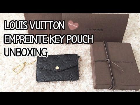 Louis Vuitton Cles, Empreinte Key Pouch, Unboxing (Noir) - YouTube