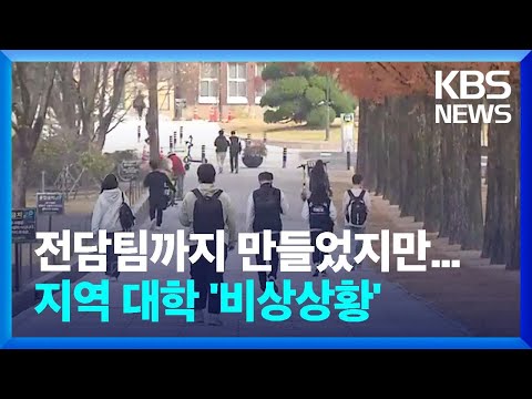 장학금도 안 통해 대학 신입생 모집 미달 속출 KBS 2023 01 05 