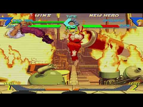 X-Men vs. Street Fighter - Cyclops, Charlie vs. Cyclops, Ken