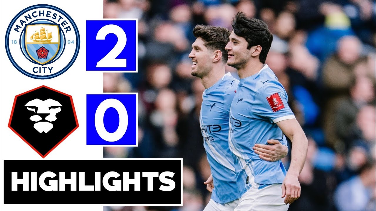 Man City vs Salford City 2-0 Highlights | Haaland goal