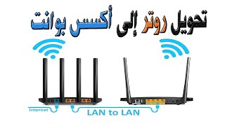 تحويل راوتر TP LINK الى نقطة توزيع PONIT D'ACCES