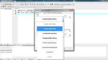 changing dev c++ fontstyle and size ?