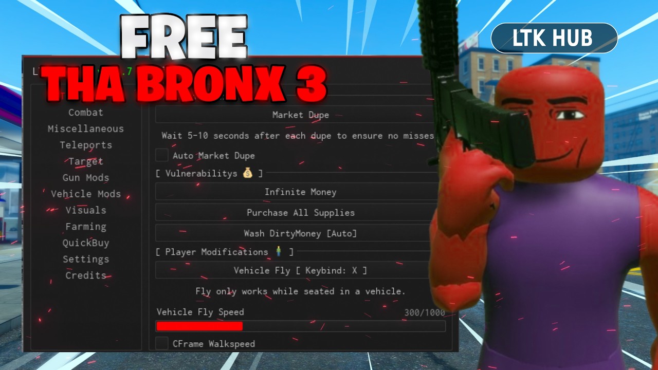 [FREE] Tha Bronx 3 Script! (LTK HUB, DUPE, MAX MONEY & MORE) - YouTube