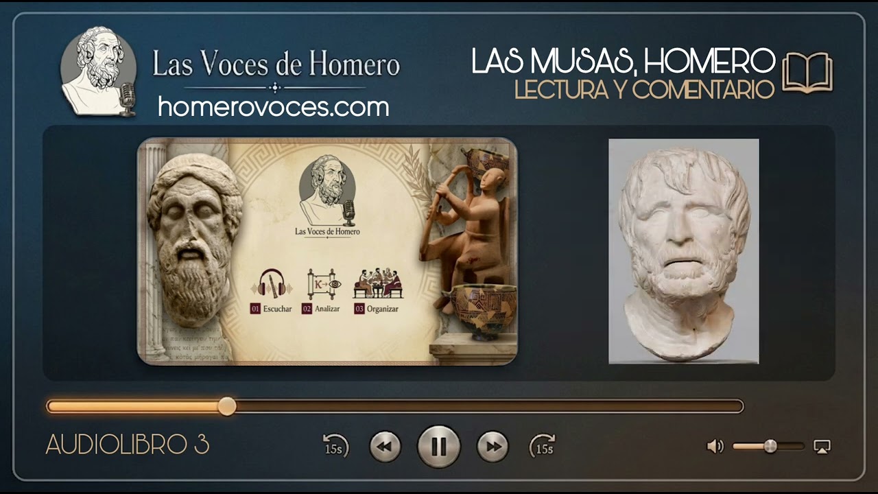 Las musas, Homero – Lectura y Comentario, Audiolibro 3 — Transcript