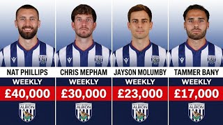 West Brom Players Salaries 2026/27 💰 | Who Earns the Most Per Week?