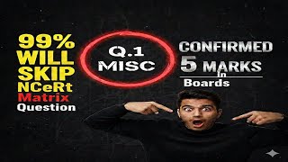 How to solve Class 12 Maths Chapter 4 Miscellaneous Exercise Q1