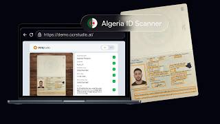 Scan an Algerian passport in browser | OCR Studio demo
