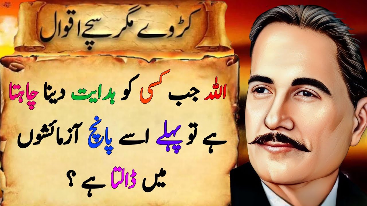 When Allah Wants to Grant Guidance to Someone - Allama Iqbal Quotes - Urdu Quotes - Urdu Saying
