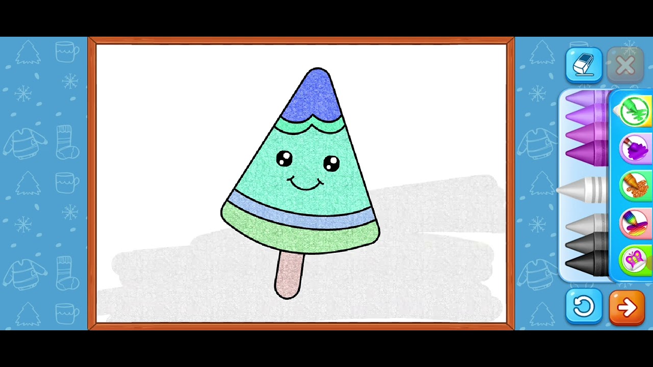 "I like coloring pictures." 