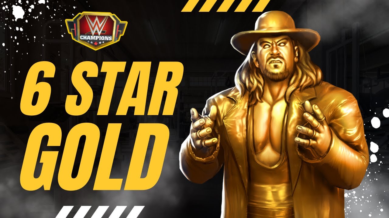 6 Star Gold Hall of Fame Undertaker WWE Champions