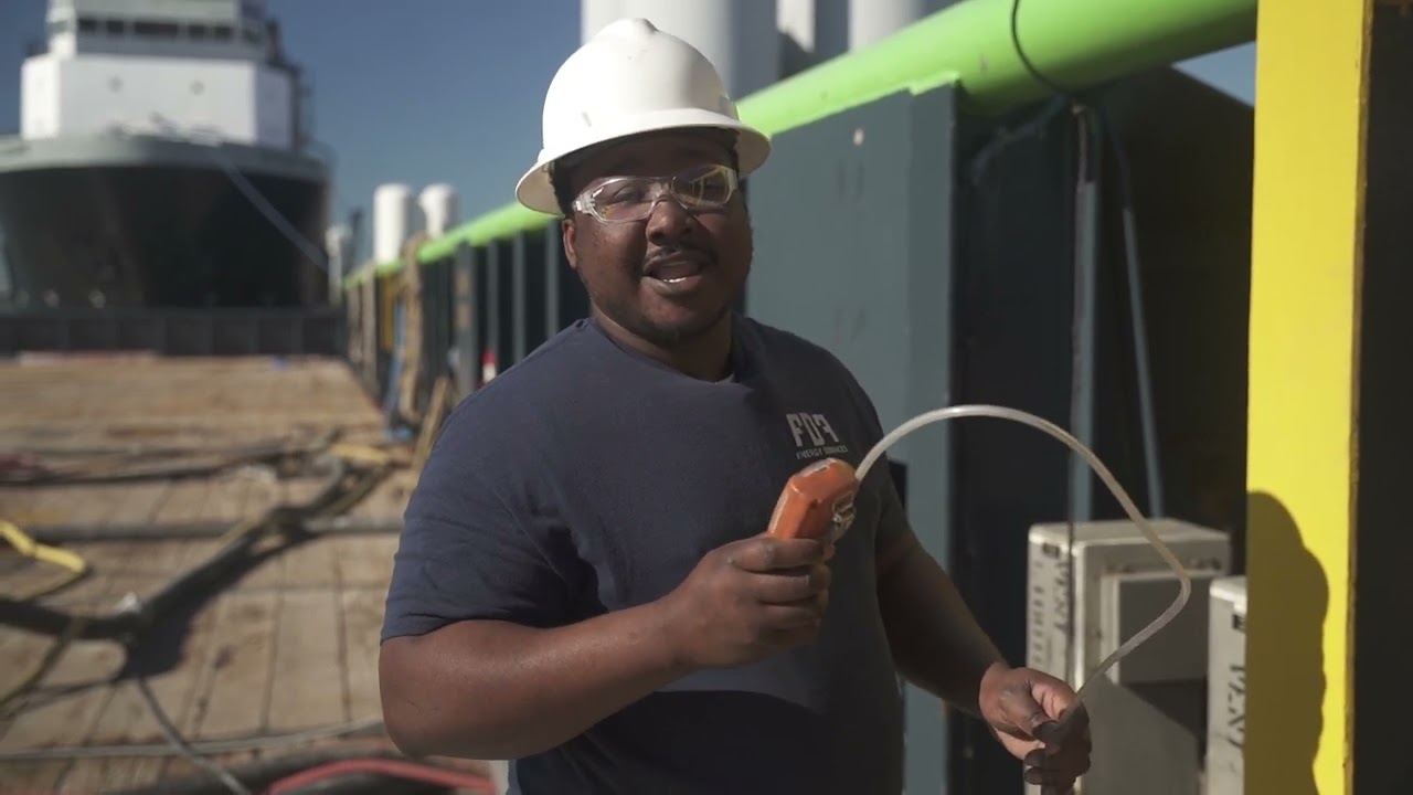 Testing atmospheric conditions of a Confined Space.