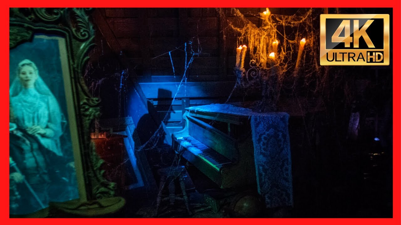 3 minutes of Just Piano Ghost Haunted Mansion Disneyland, California