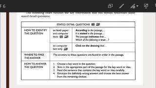 Lesson 17    stated details questions