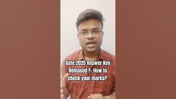🚀 GATE 2025 Answer Key Released by IIT Roorkee | Check & Calculate Your Marks Now!