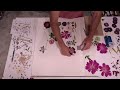 Creating preppy pressed flower art piece