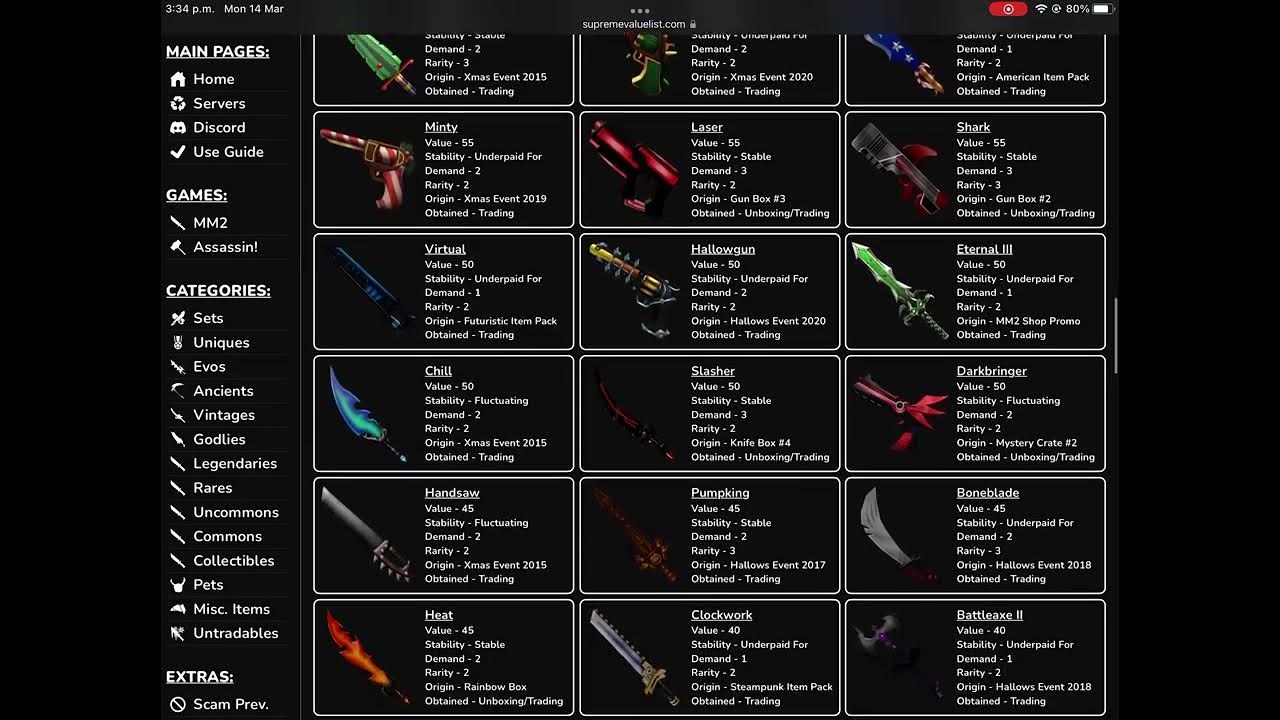 MM2 *TRADE FOR THESE GODLYS!* NEW VALUES & TRADING TIPS! Supreme Values  Murder Mystery 2 