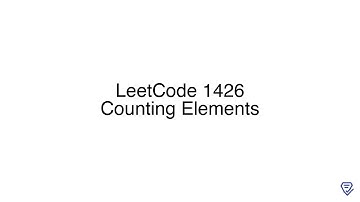 LeetCode 1426: Counting Elements